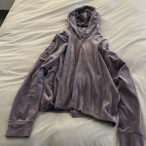 DKNY Sport violet purple velvet pullover